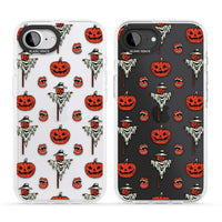 Retro Red Pumpkins & Scarecrows