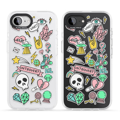 Autocollant introverti