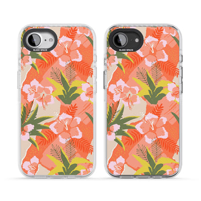 Hawaiian Flowers Abstract Pattern