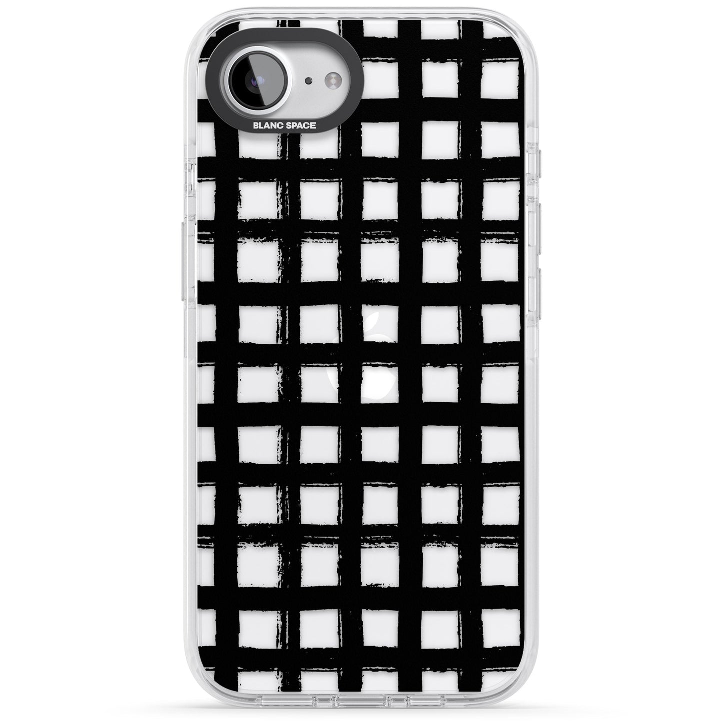 Messy Black Grid Clear