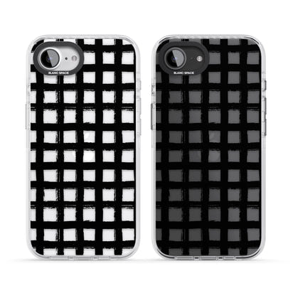 Messy Black Grid Clear