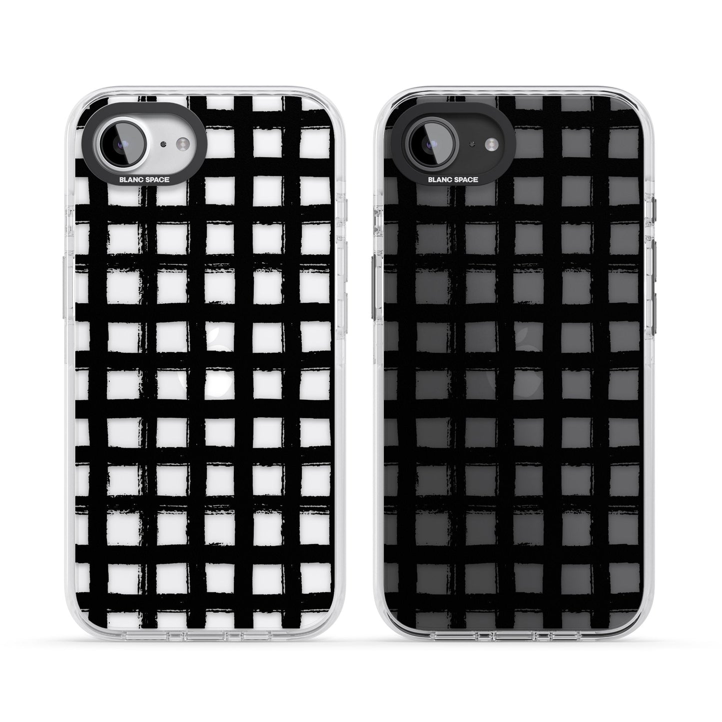 Messy Black Grid Clear