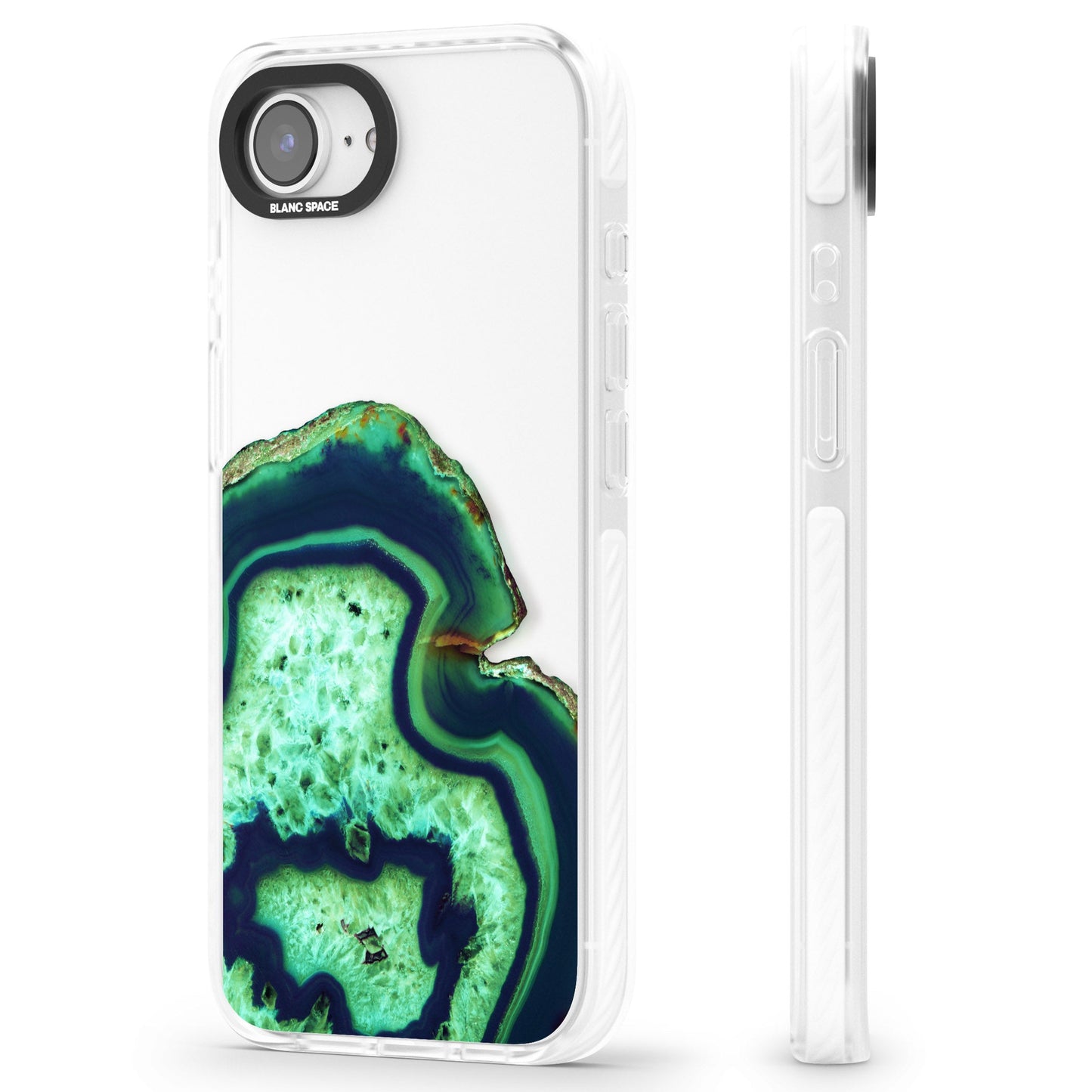 Tranche d'agate émeraude