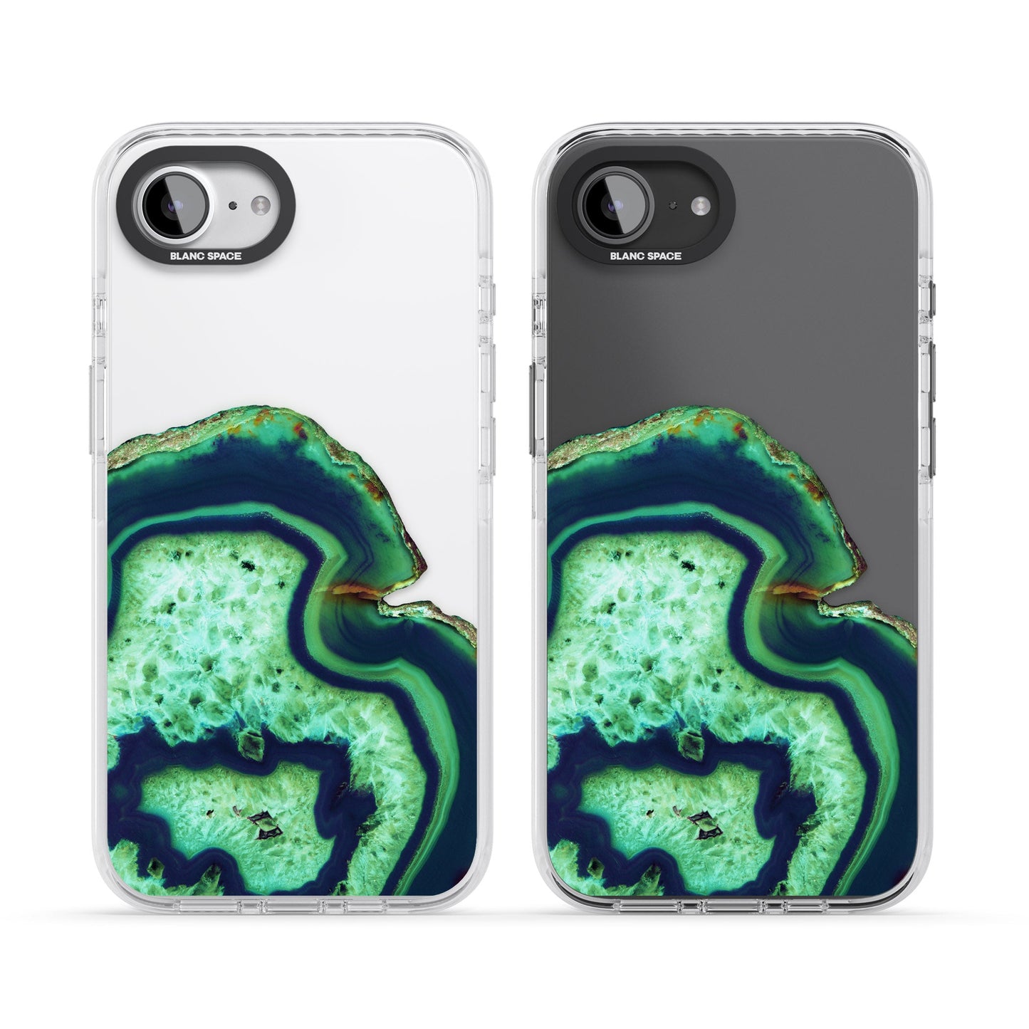 Tranche d'agate émeraude