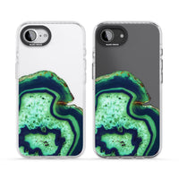 Tranche d'agate émeraude