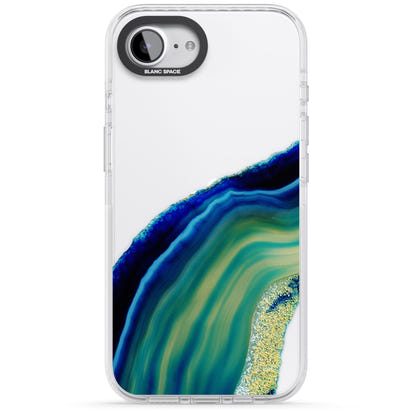 Grüne und blaue Smaragd-Geode