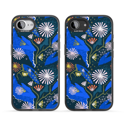 Dark Botanicals Abstract Pattern