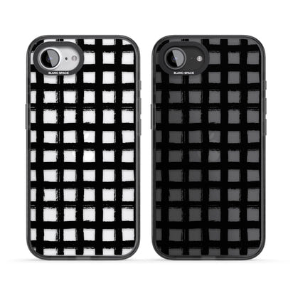 Messy Black Grid Clear