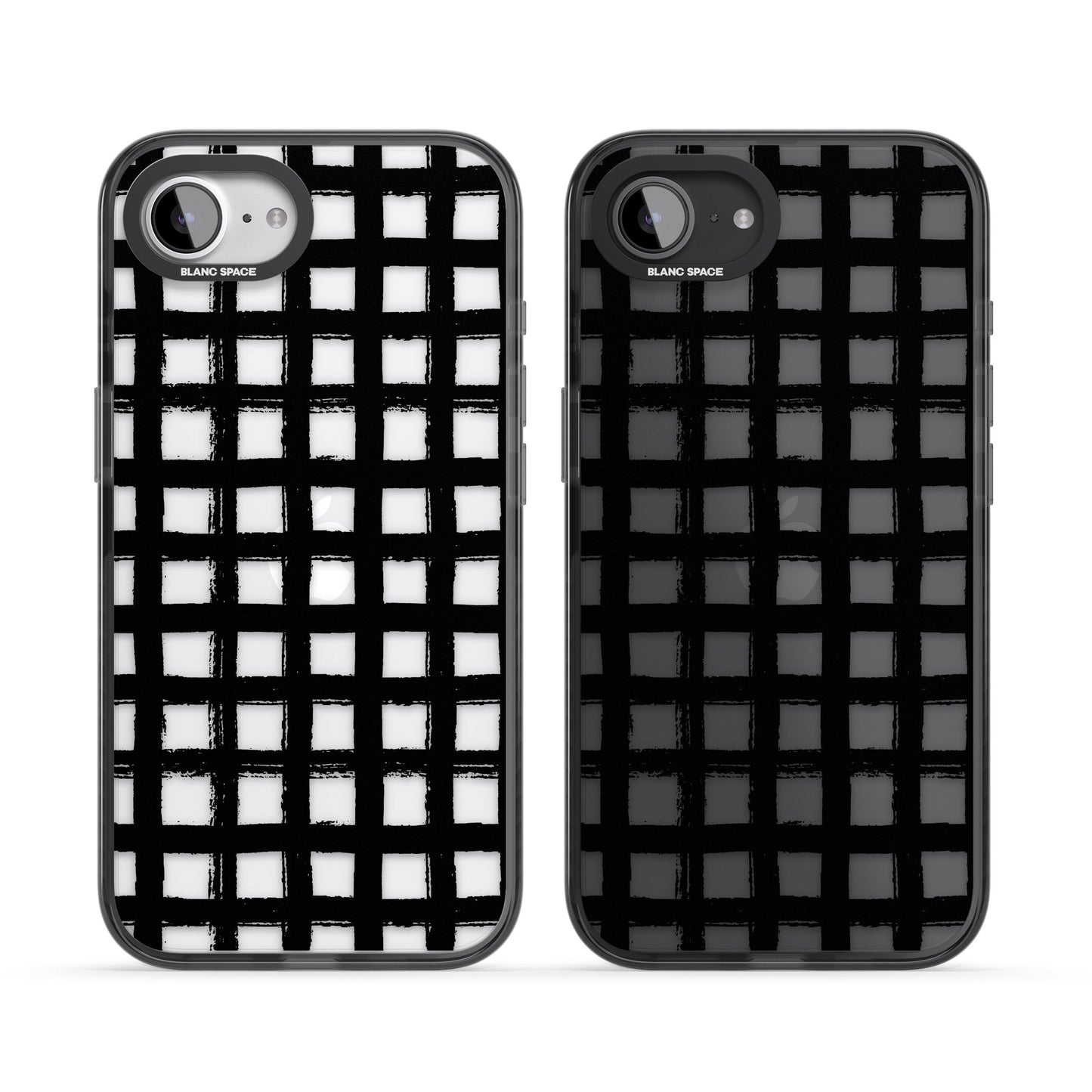 Messy Black Grid Clear