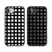 Messy Black Grid Clear