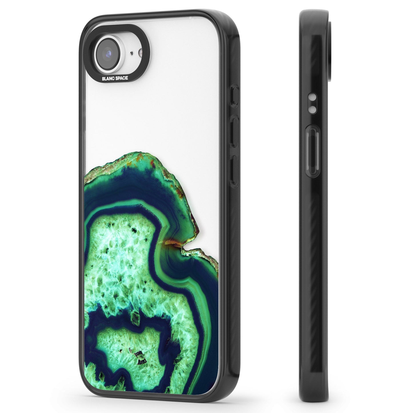 Tranche d'agate émeraude