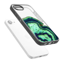 Tranche d'agate émeraude