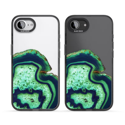 Tranche d'agate émeraude