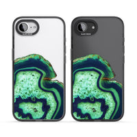 Tranche d'agate émeraude