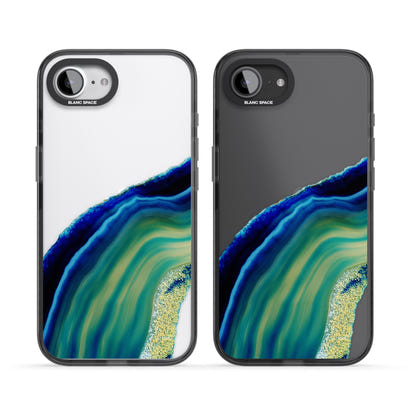 Grüne und blaue Smaragd-Geode