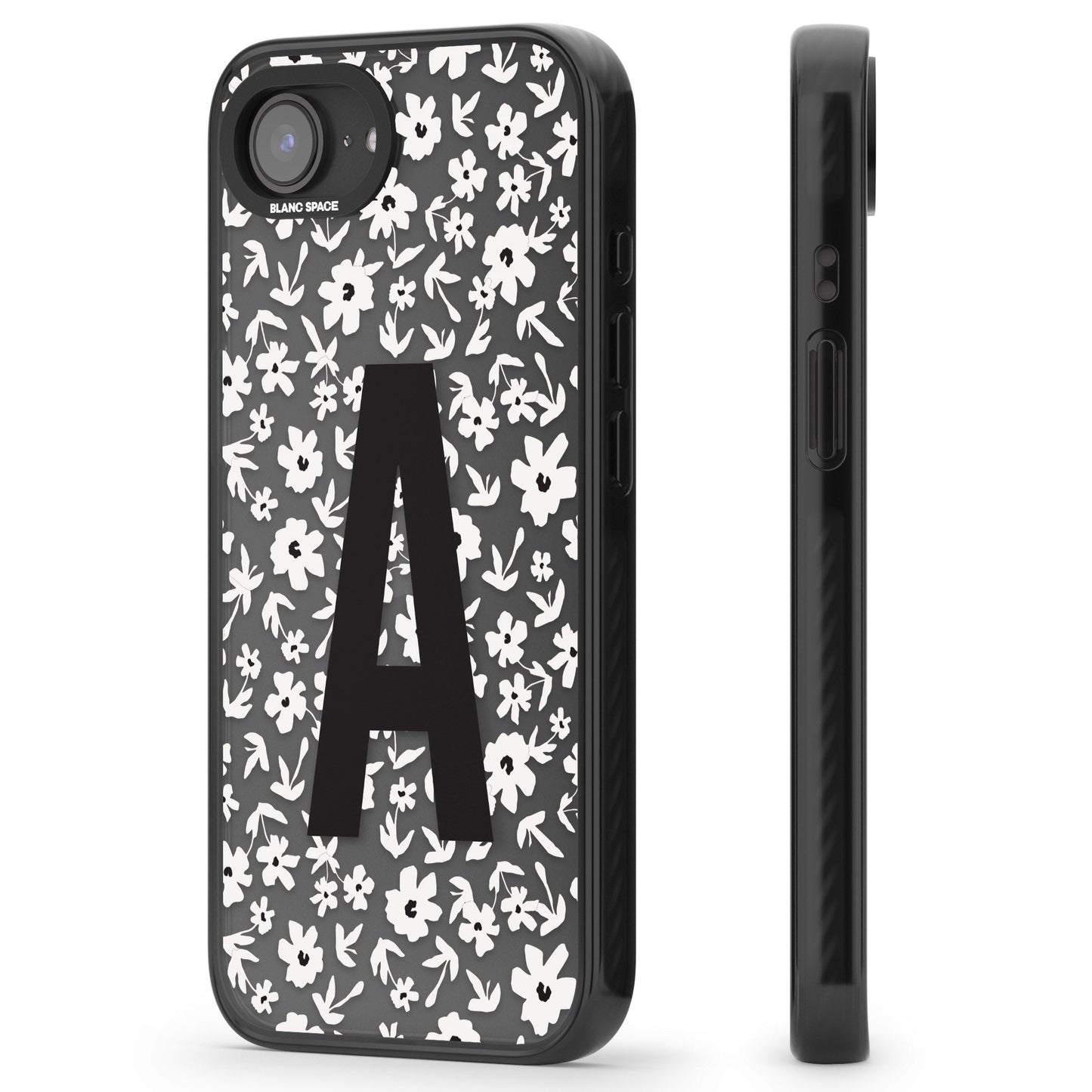 Initiale en gras personnalisée et florale