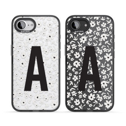 Initiale en gras personnalisée et florale