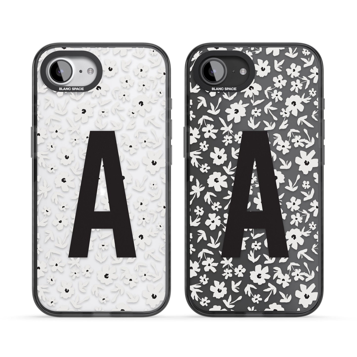 Initiale en gras personnalisée et florale