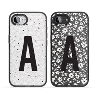 Initiale en gras personnalisée et florale