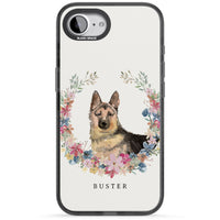Personalised German Shepherd Floral Portrait