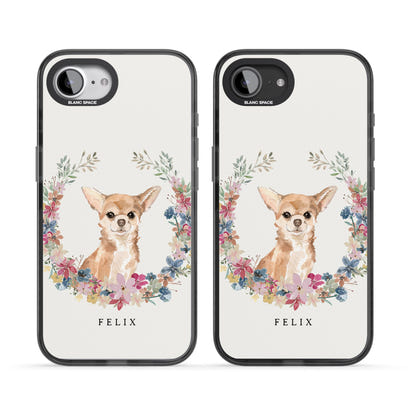 Personalised Chihuahua Floral Portrait