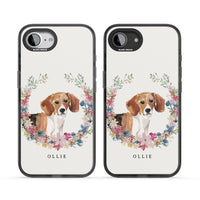 Personalised Beagle Floral Portrait