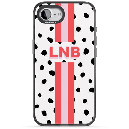 Personalised Polka & Pink Stripe