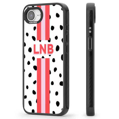 Personalised Polka & Pink Stripe