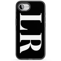 Lettres blanches et noires personnalisées