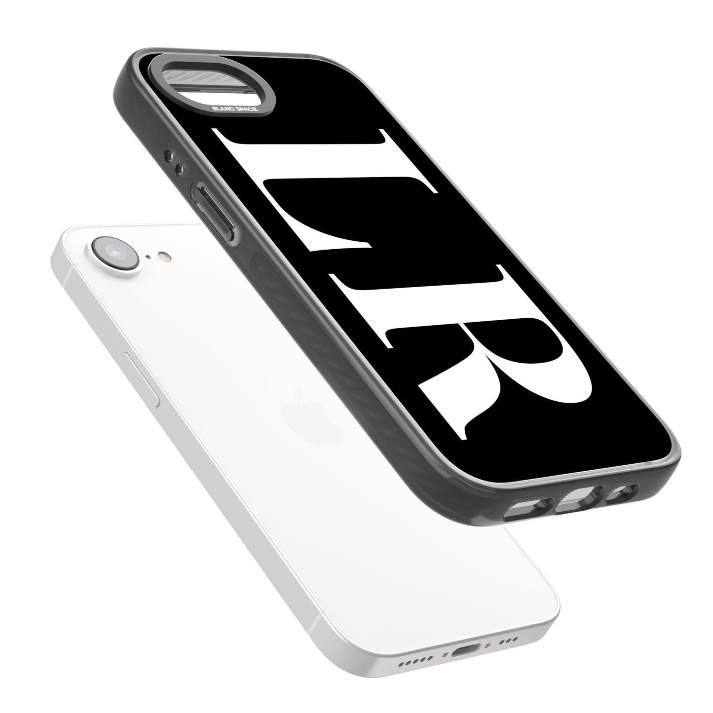 Lettres blanches et noires personnalisées