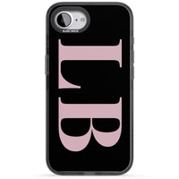 Lettres personnalisées roses et noires vertes