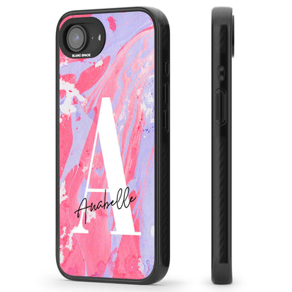 Personalised Pink & Purple Marble