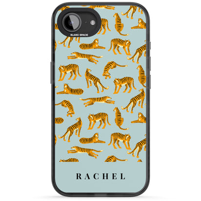 Personalised Turquoise Tiger Pattern
