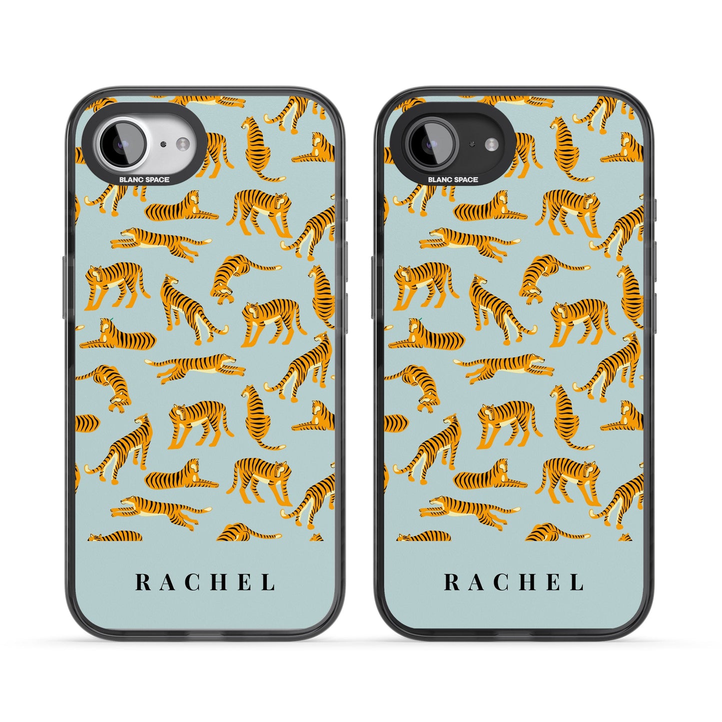 Personalised Turquoise Tiger Pattern