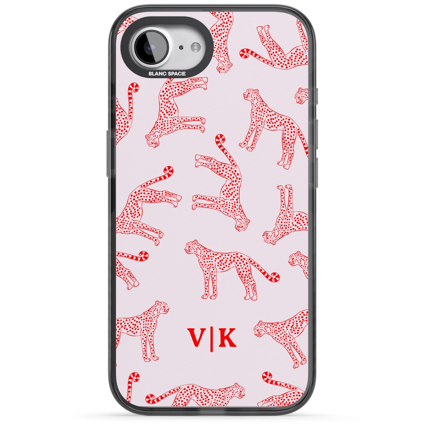 Guépard rouge et rose personnalisé