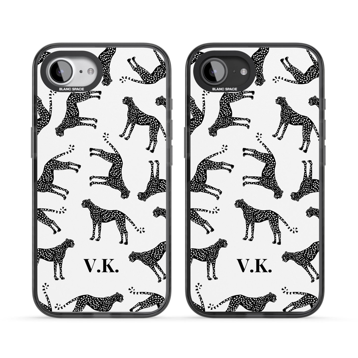 Personalised Black & White Cheetah Pattern