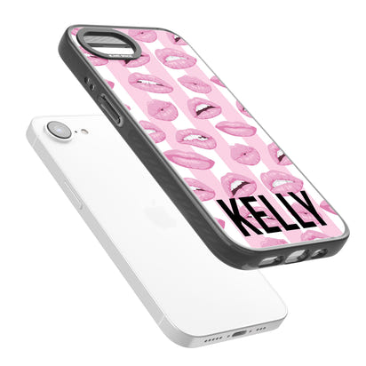 Personalised Pink Stripes & Lips