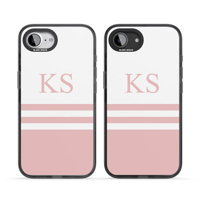 Personalised Pink Stripes & Initials
