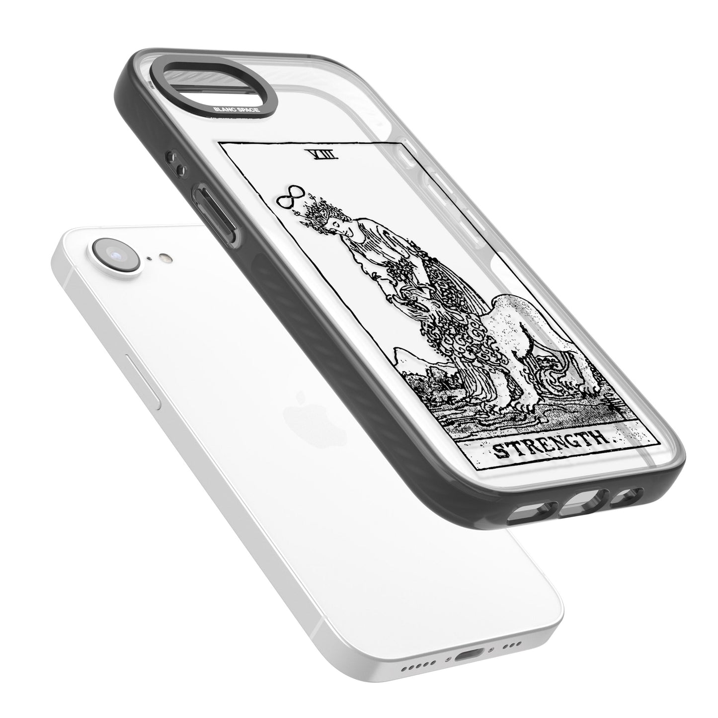 Personalisierte Stärke-Tarotkarte (Transparent)