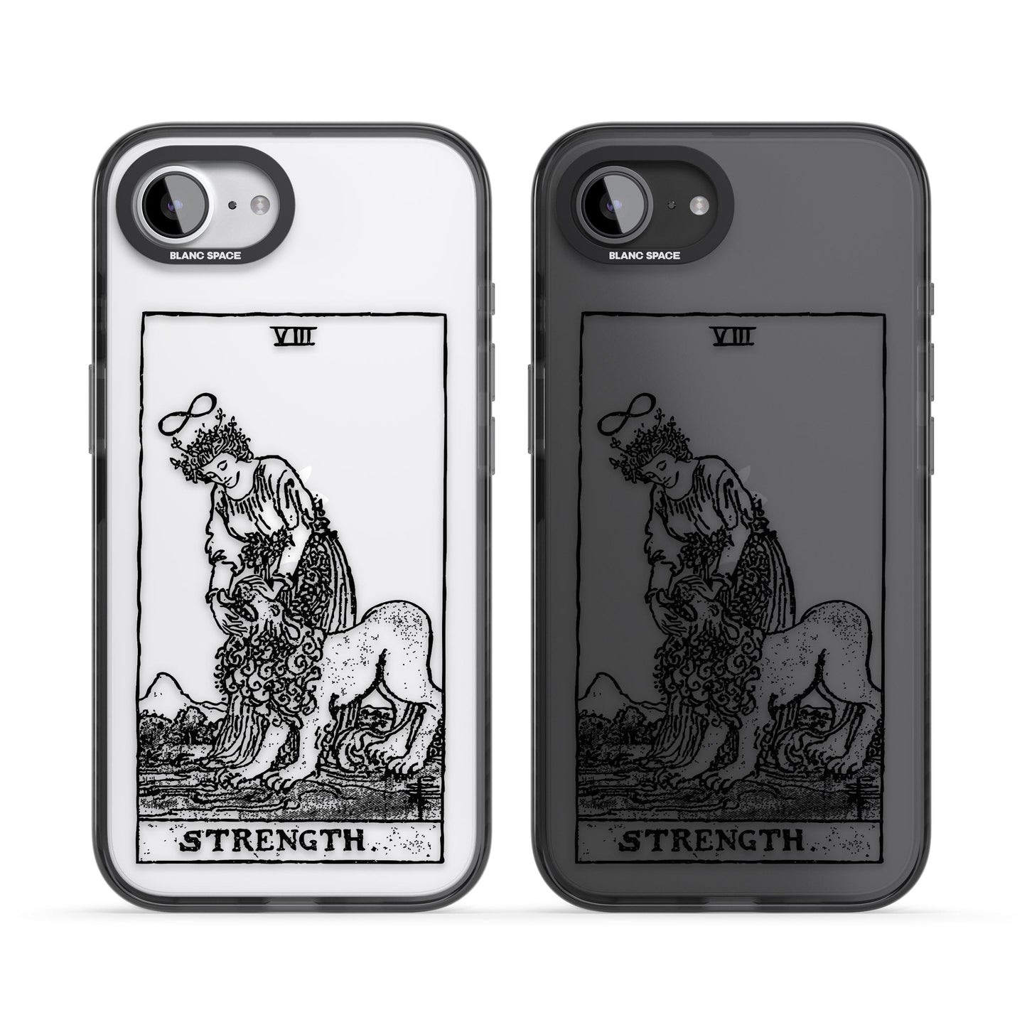 Personalisierte Stärke-Tarotkarte (Transparent)