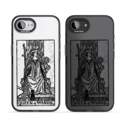 Personalisierte Tarotkarte „Königin der Stäbe“ (transparent)