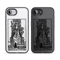 Personalisierte Tarotkarte „Königin der Stäbe“ (transparent)