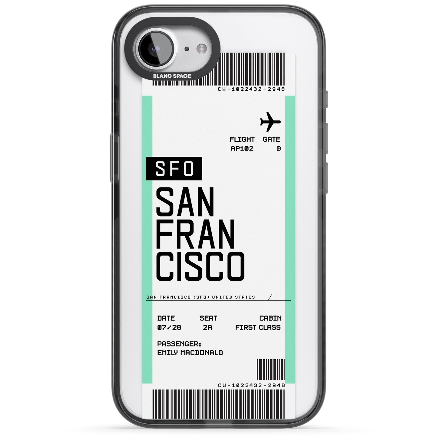 Personalised San Francisco Boarding Pass