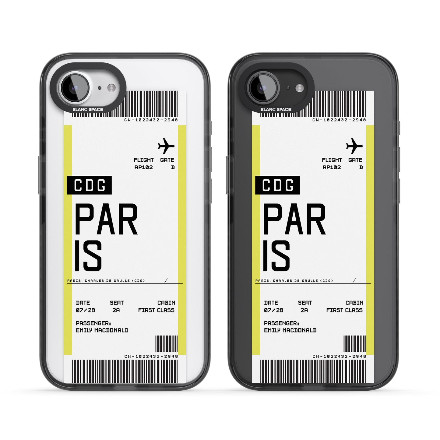 Personalised Paris Boarding Pass