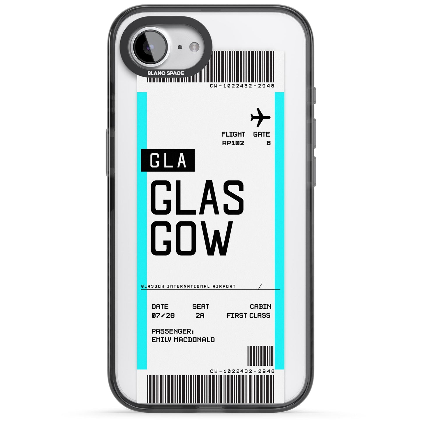 Personalised Glasgow Boarding Pass