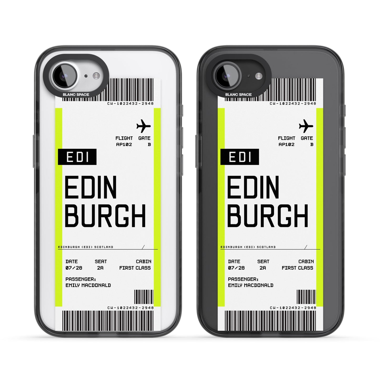 Personalised Edinburgh Boarding Pass
