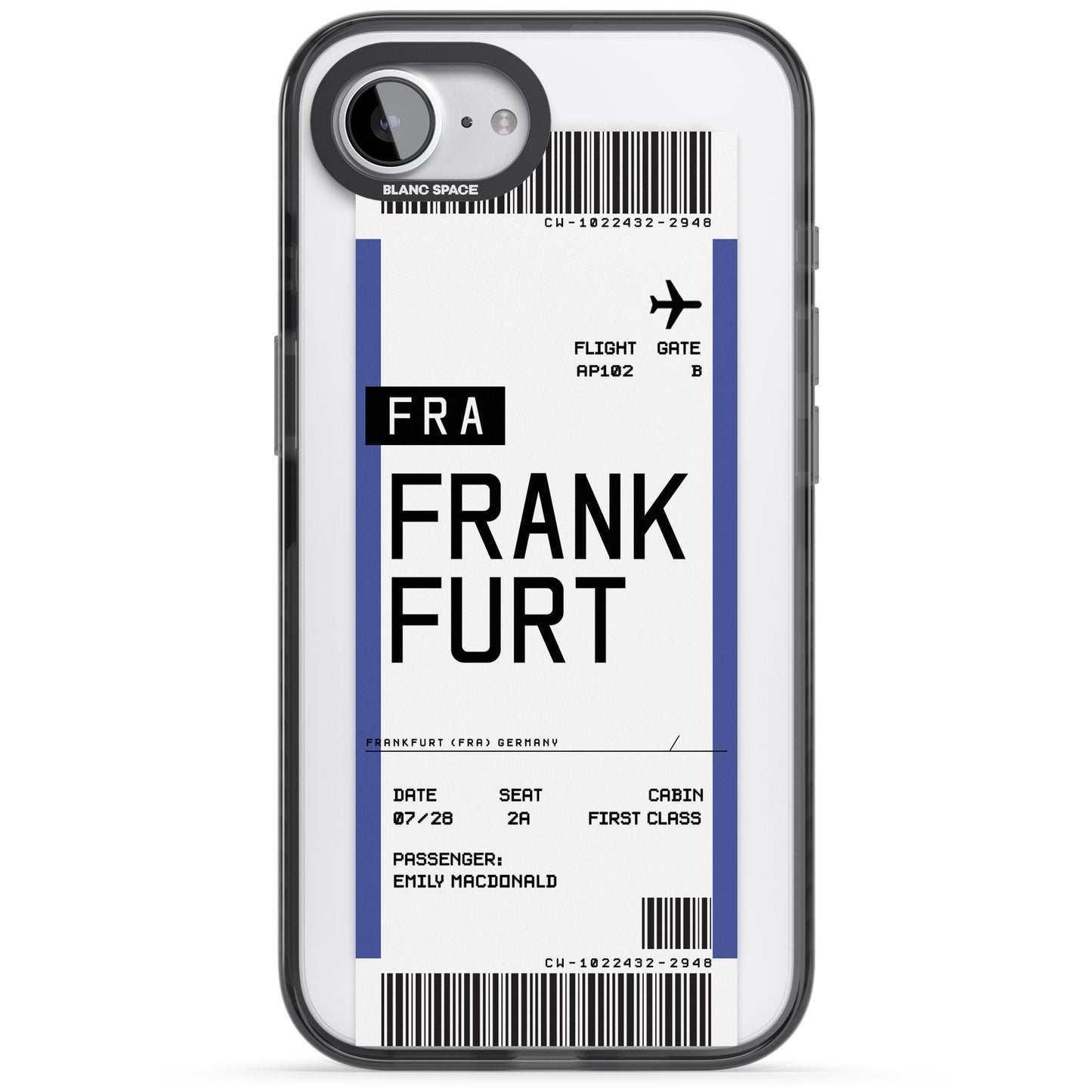 Personalised Frankfurt Boarding Pass