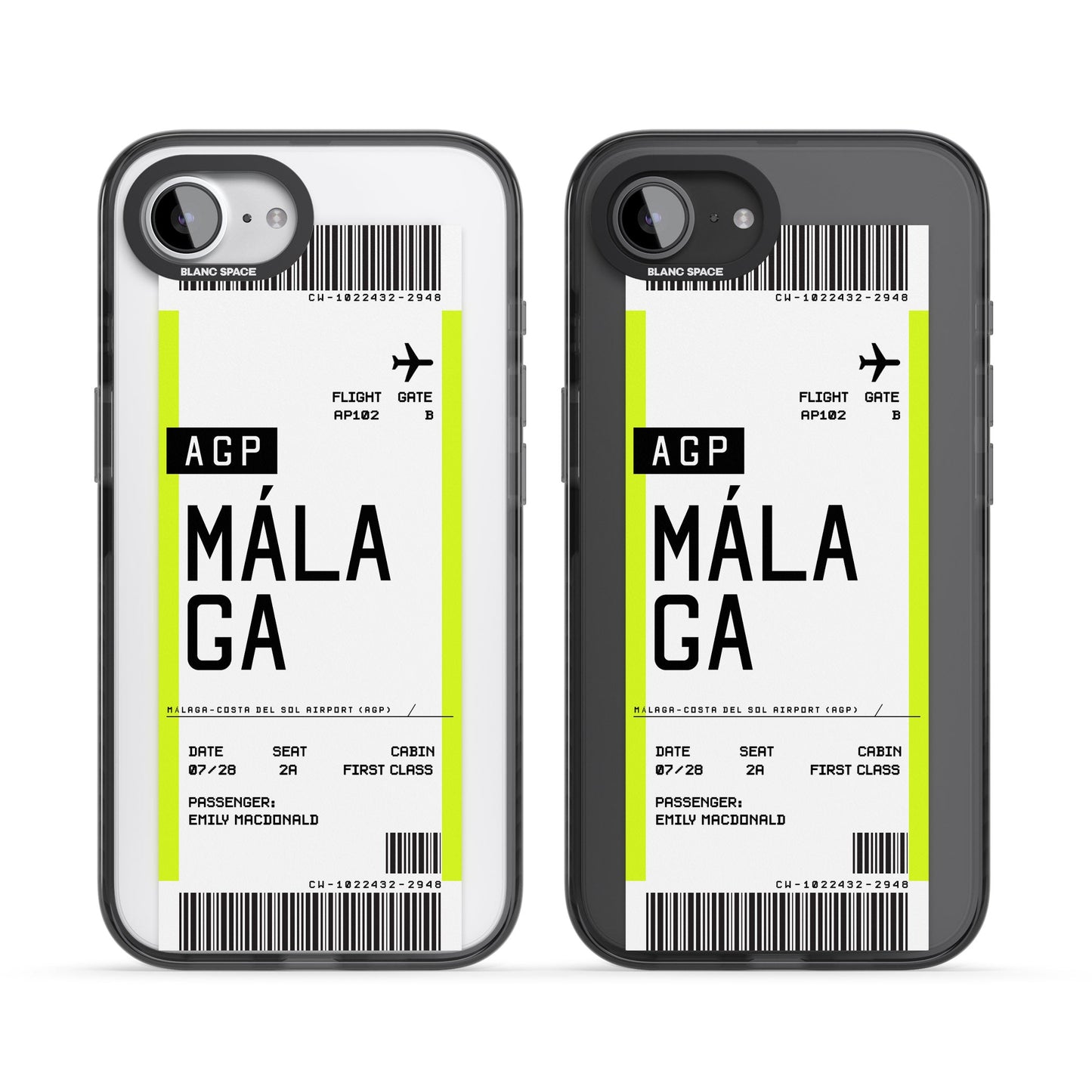 Personalised Málaga Boarding Pass