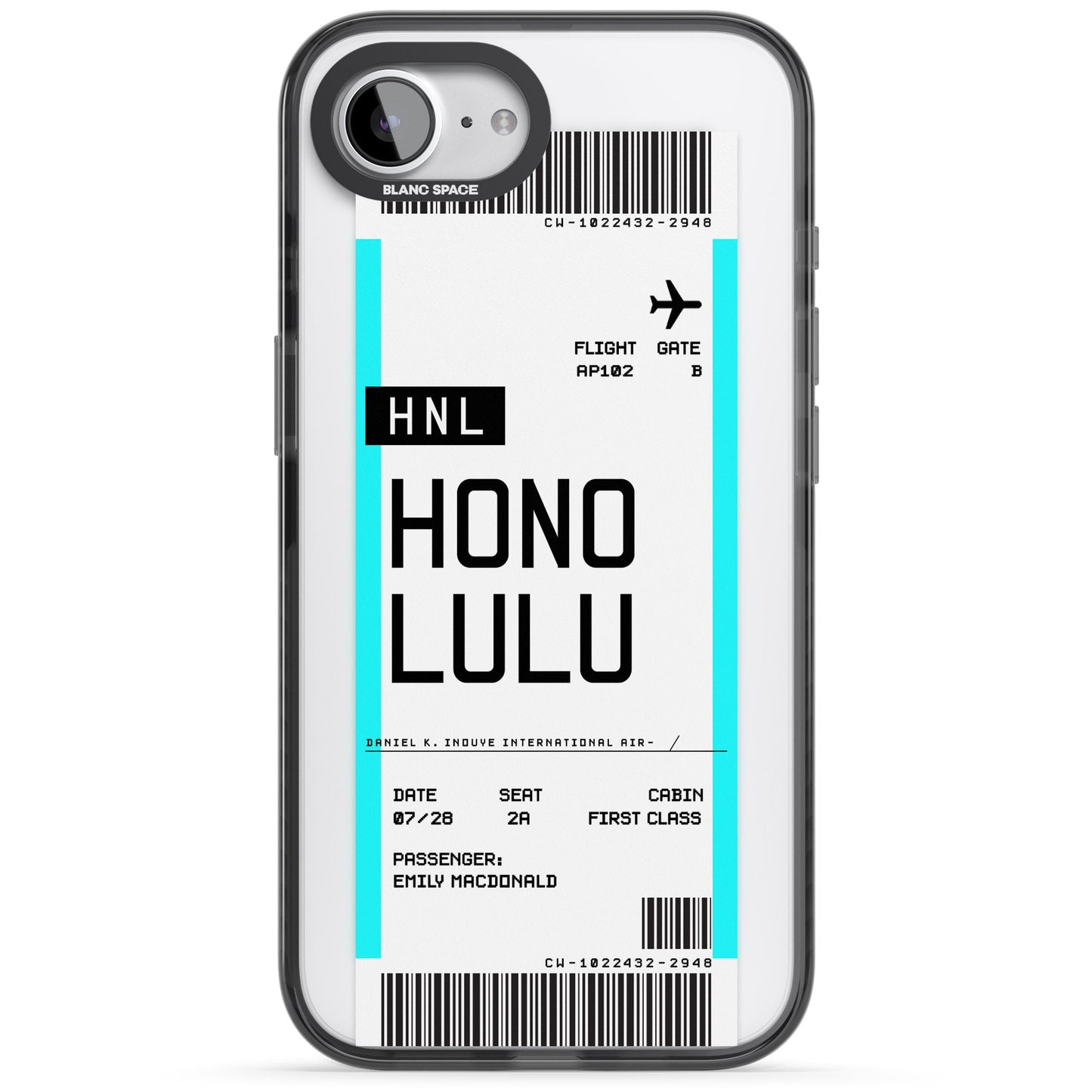 Personalised Honolulu Boarding Pass