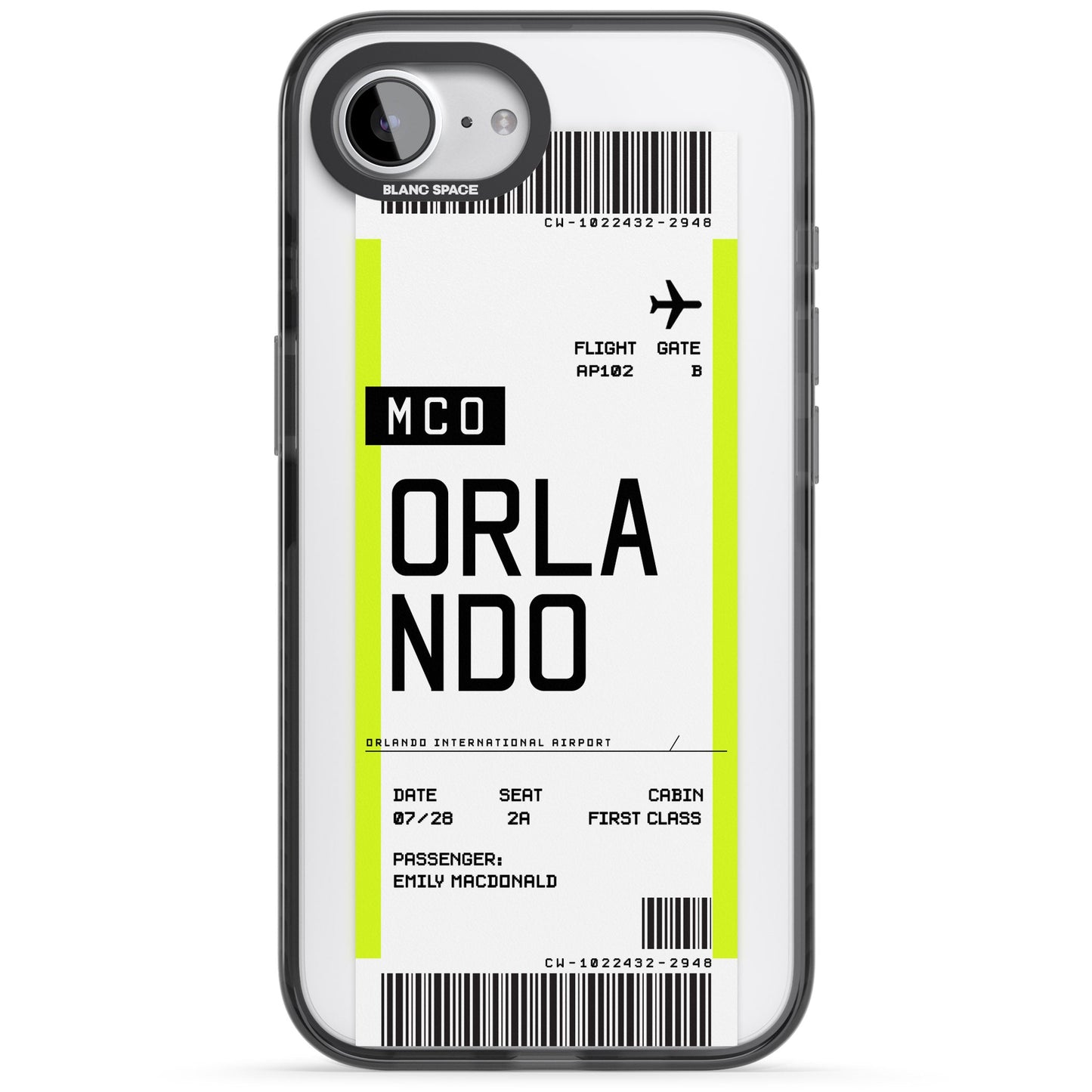 Personalised Orlando Boarding Pass